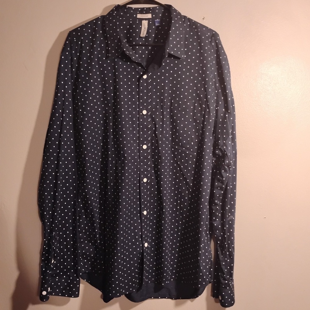 Artefact,Long Sleeve Shirt, Extra Large, Blue With Dots - Picture 3 of 9